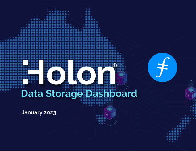 The Holon Data Storage Dashboard – January 2023