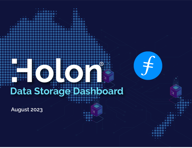 The Holon Data Storage Dashboard – August 2023